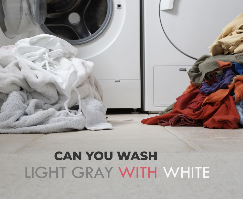 Can you wash light grey with white